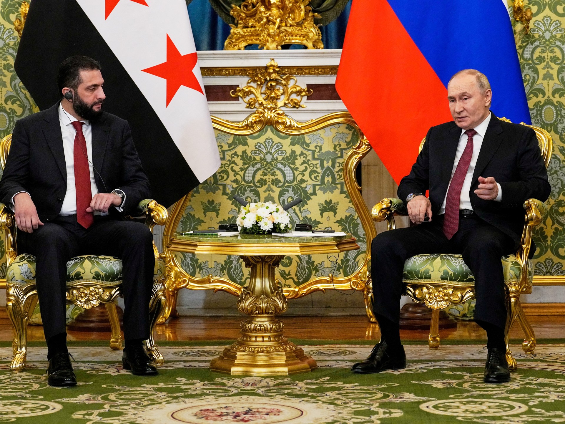 Al-Sharaa meets Putin as Russia seeks to secure military bases in Syria