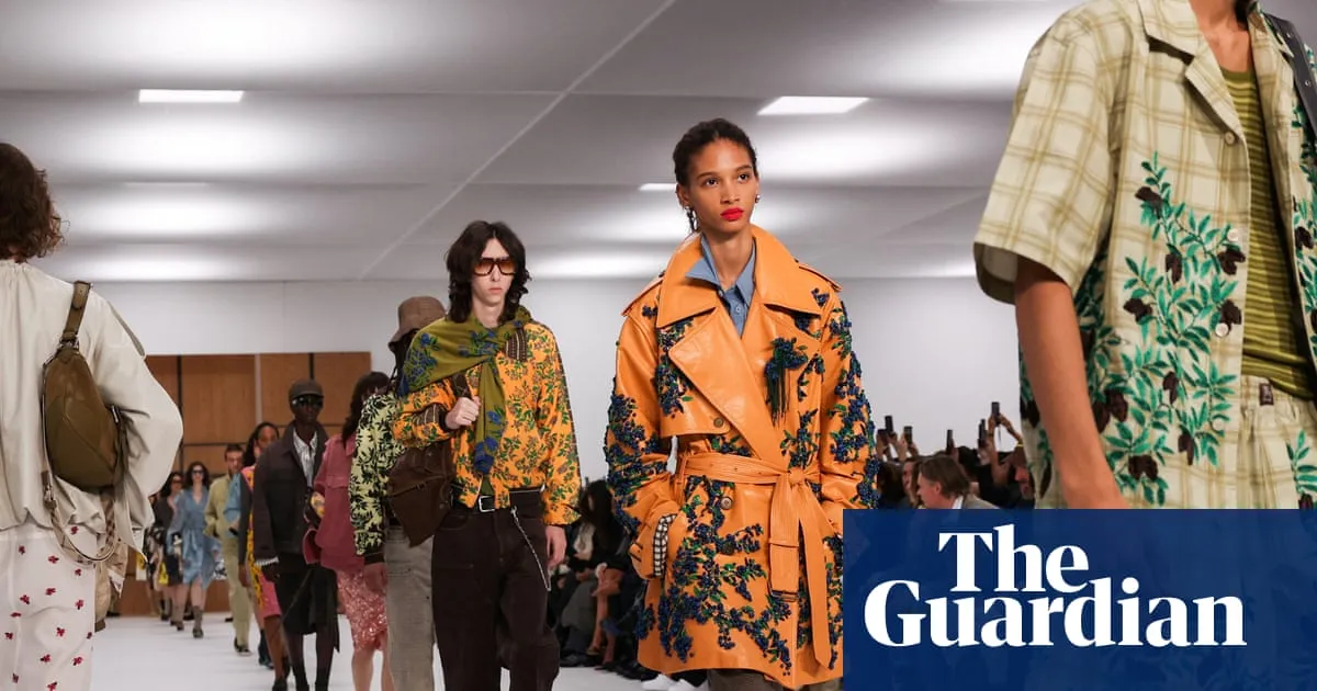 Celia Birtwell ‘humanises’ Burberry in London fashion week closing show