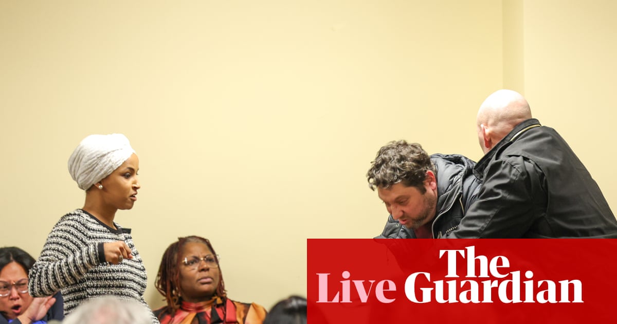 Trump continues to rail against Ilhan Omar after Minneapolis town hall attack – live