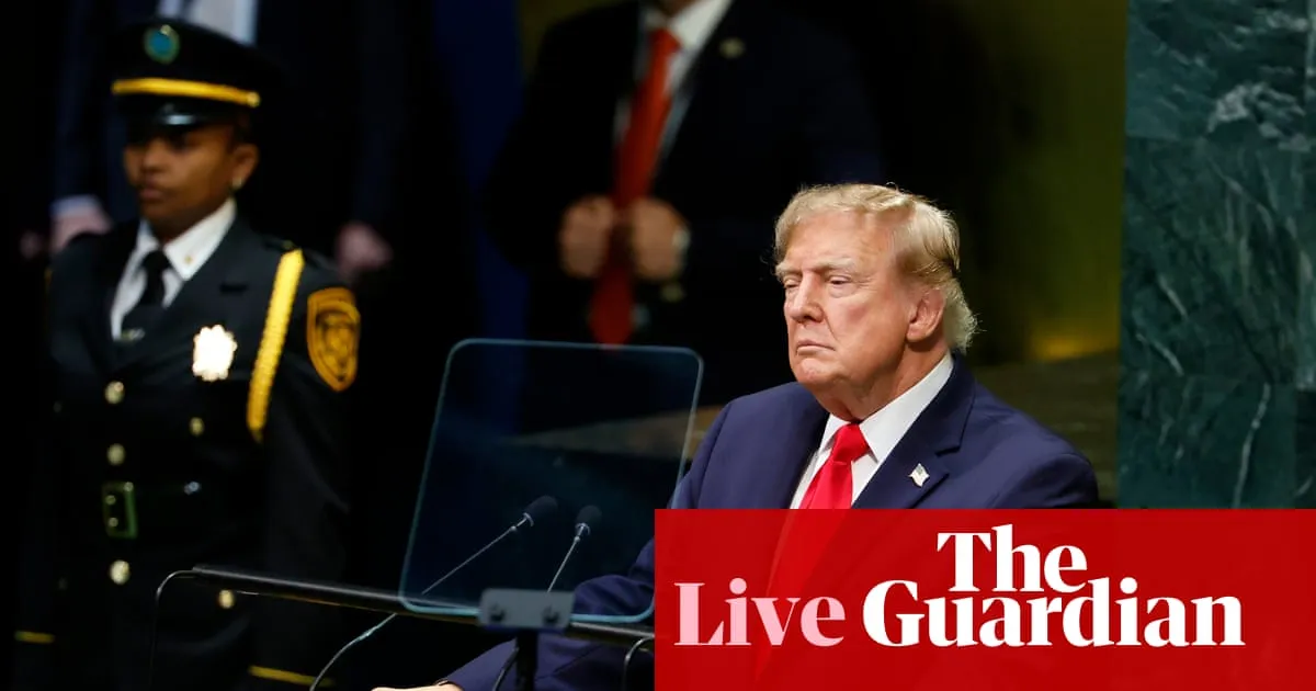 Trump set to address UNGA with Middle East and Ukraine on agenda – US politics live