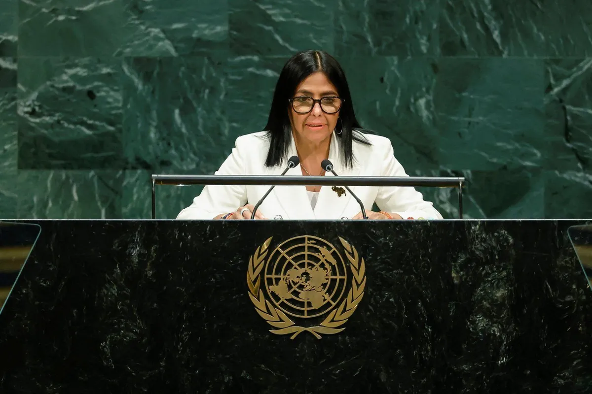 Venezuela’s Rodriguez pledges elections, path forward in UNGA speech