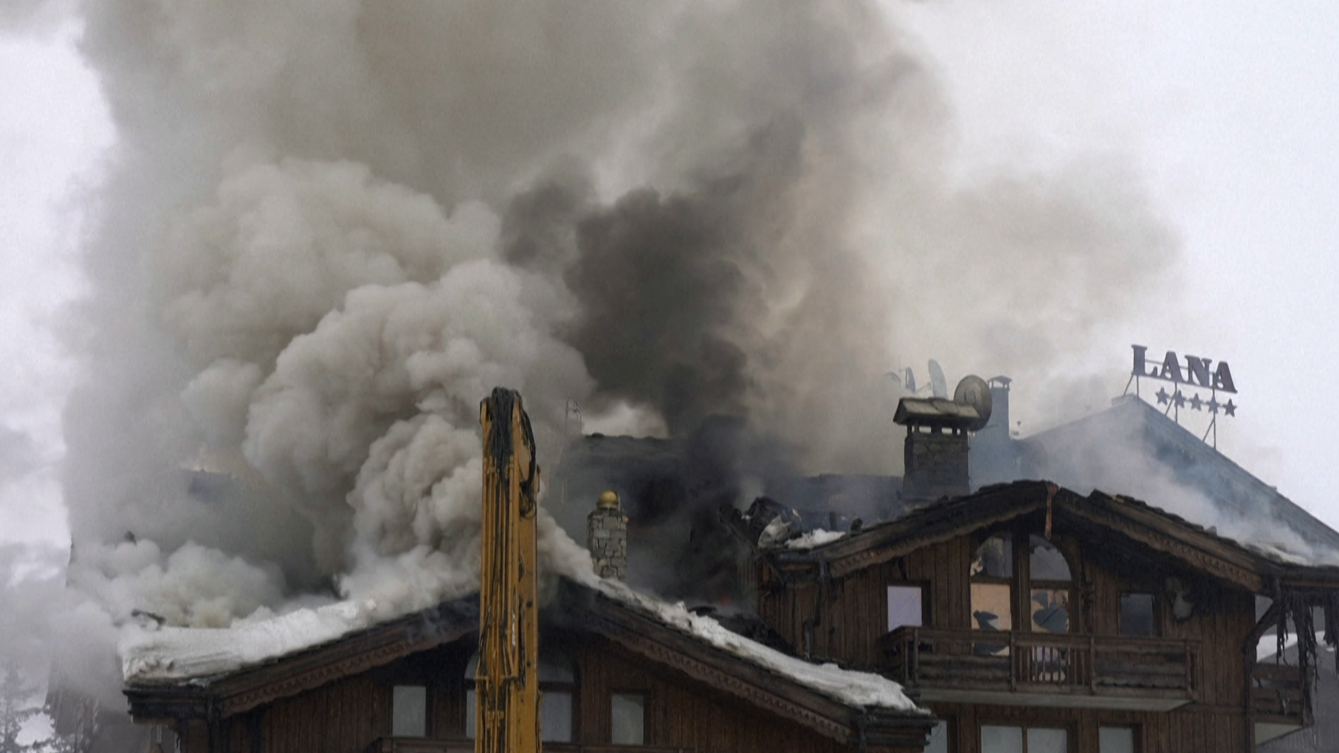 Nearly 300 evacuated as luxury hotel in French Alps burns