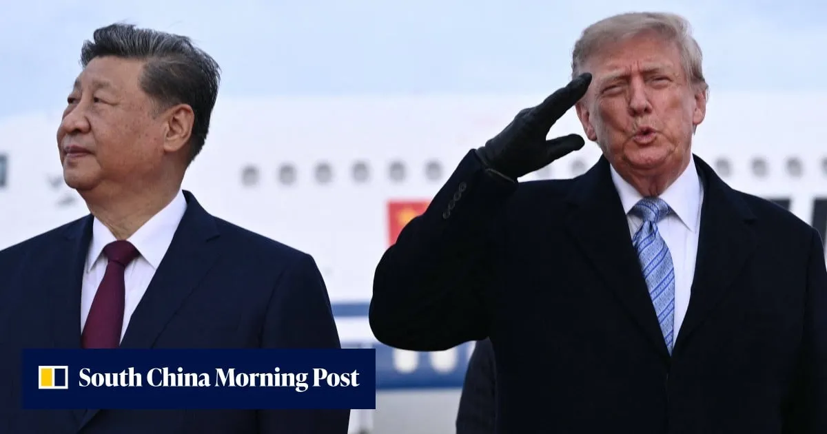Xi maintains composure during US military flyover for historic tarmac welcome