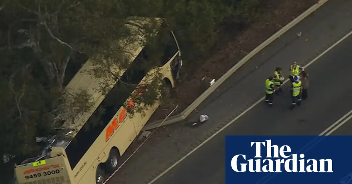 Woman dead and multiple people injured after bus collides with two cars in Victoria