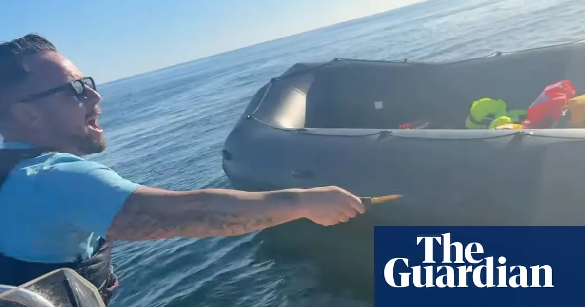 Police arrest far-right activist Daniel Thomas after ‘dinghy slashed in Channel’