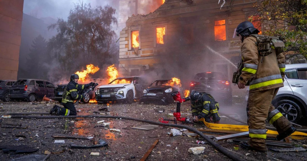 Russia pounds Ukraine’s Kyiv after deadly strike on Academy of Sciences