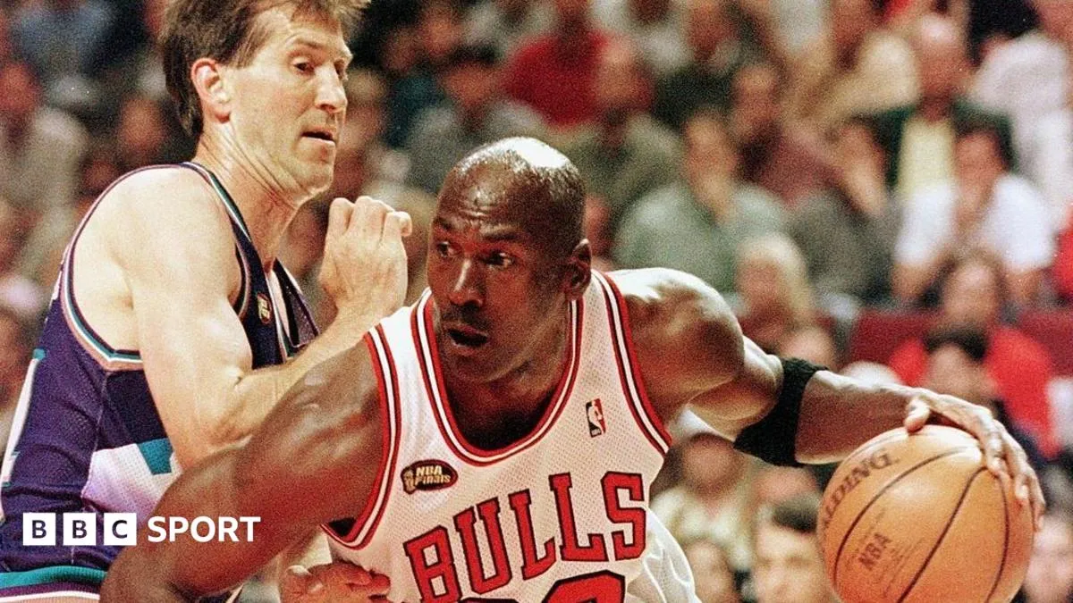 Michael Jordan's 1998 NBA finals jersey sells for more than £9m