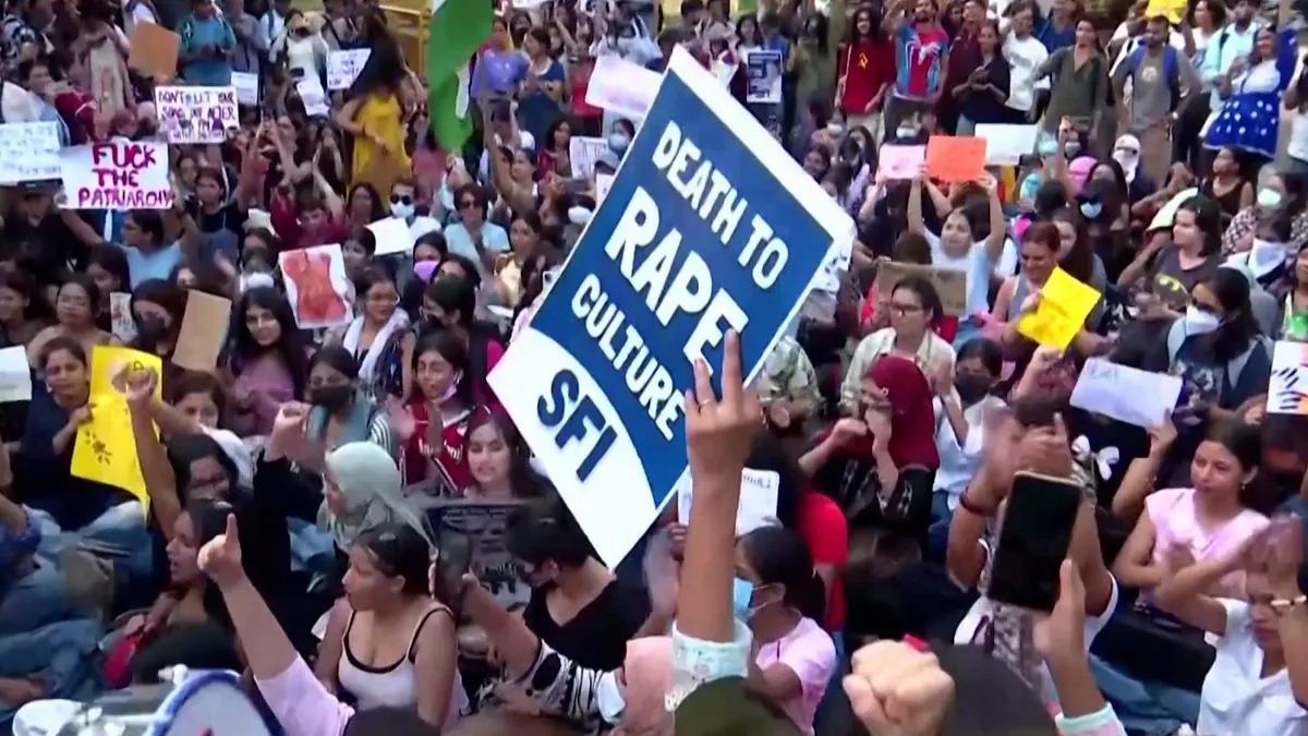 ‘We need freedom’: New Delhi women protest sexual violence