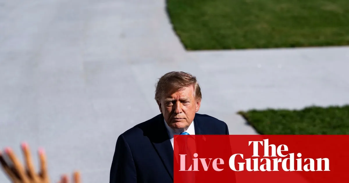 Trump says he will stop using taxpayer funds for self-promoting ads after backlash – US politics live