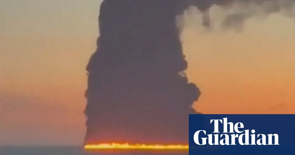 Naval drone hits oil tanker off Russian resort city Sochi, triggering massive blaze