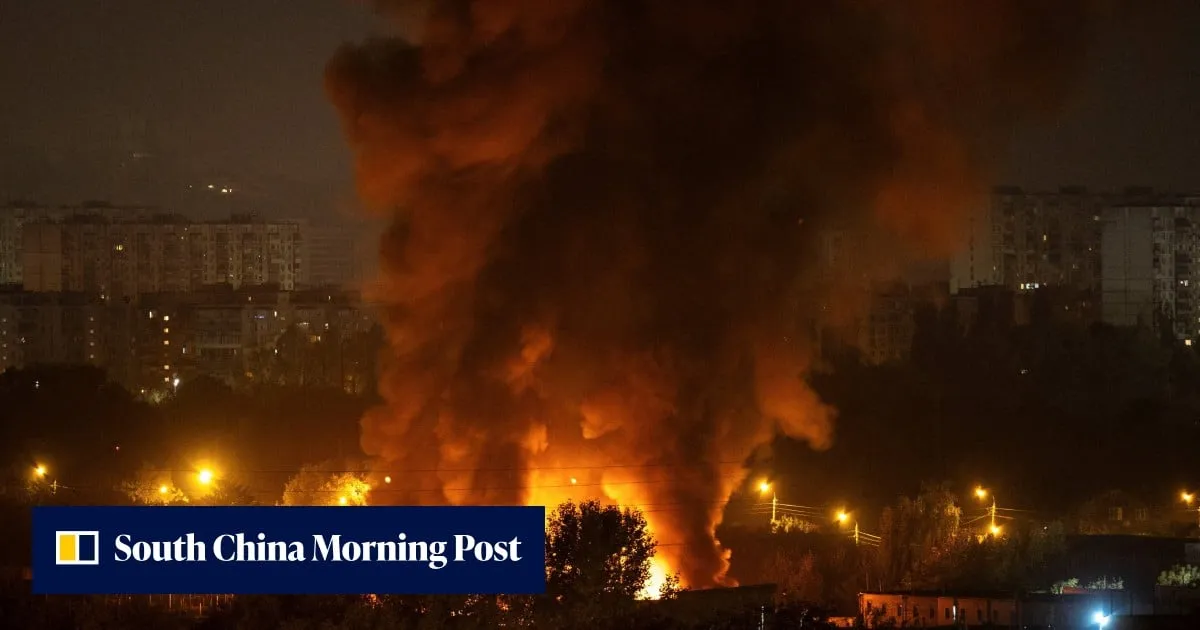 Russian barrage hits Kyiv hours after Zelensky warns of impending attack