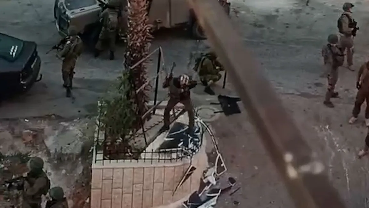 Israeli troops seen smashing memorial in occupied West Bank