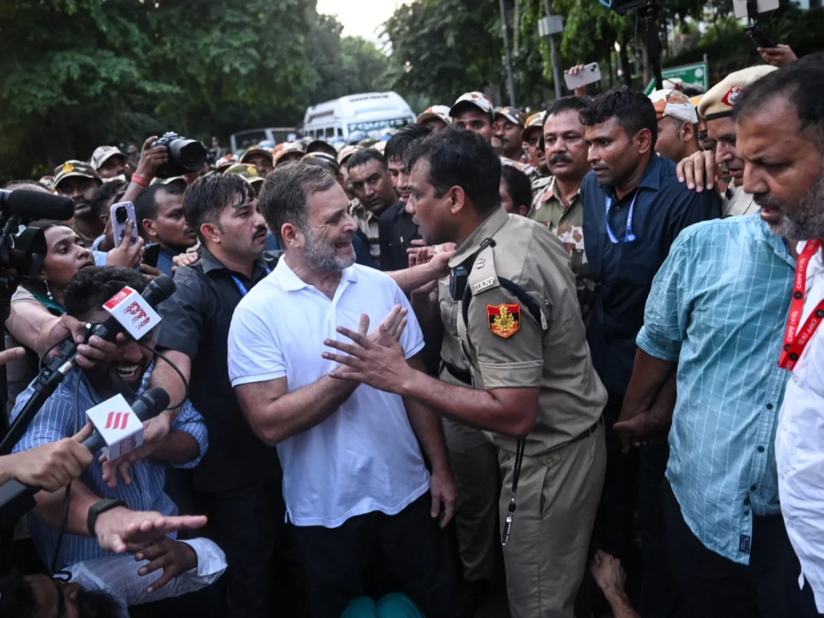 Indian opposition leader Rahul Gandhi detained over election chief protest