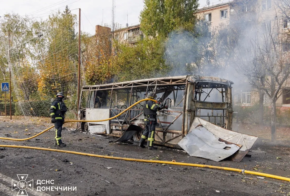 Russian attack on buses in Ukraine’s Kramatorsk kills at least 33 people