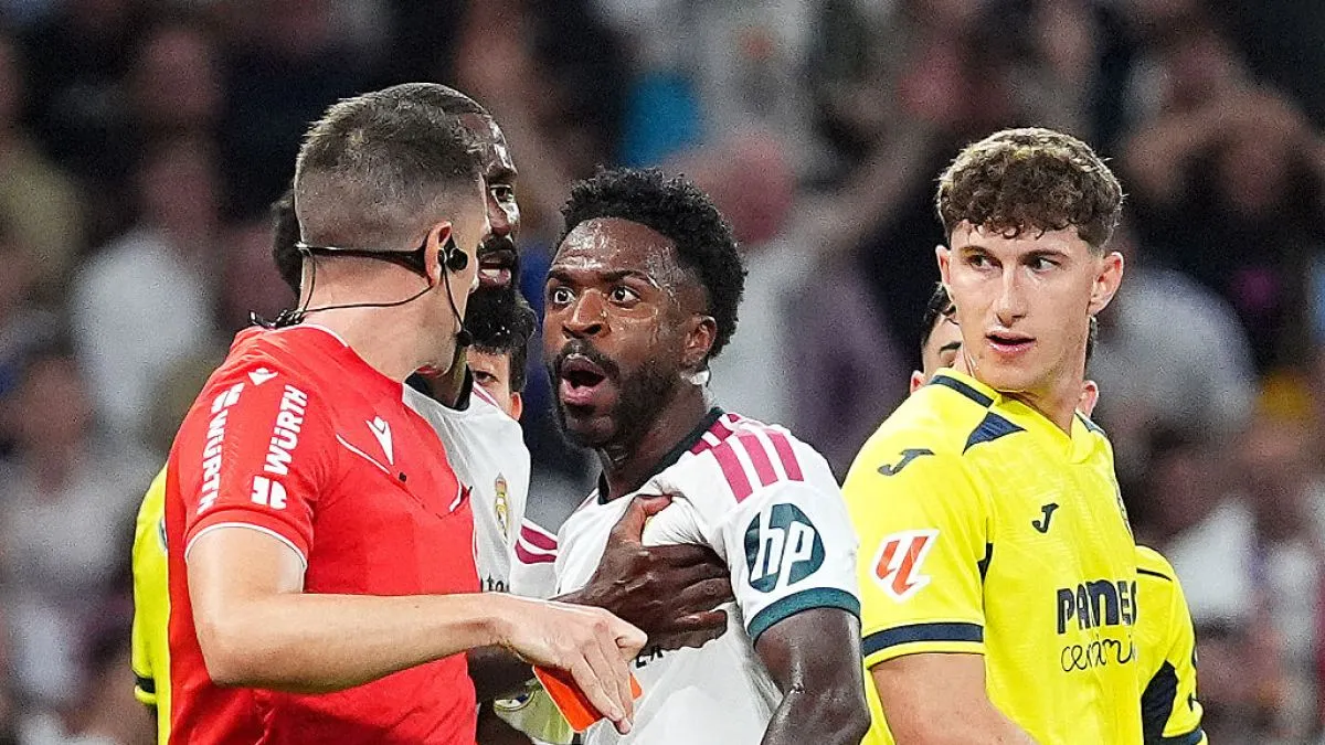 Real Madrid beat Villarreal 1-0 but Vinicius sent off for hair pull