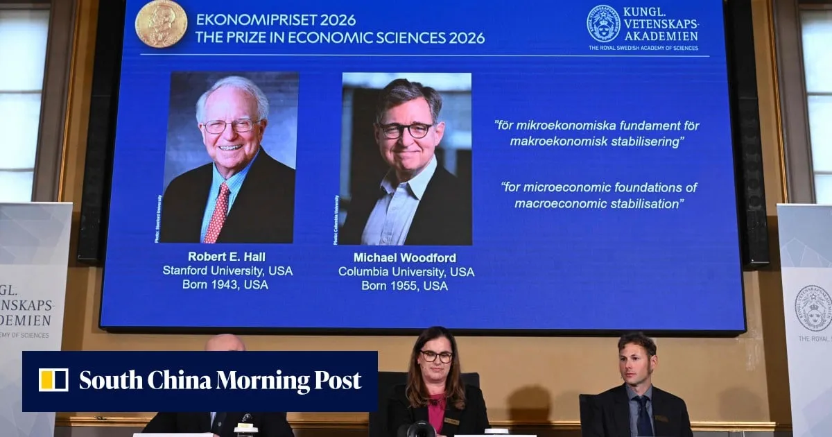 US economists Robert Hall, Michael Woodford win 2026 Nobel economics prize