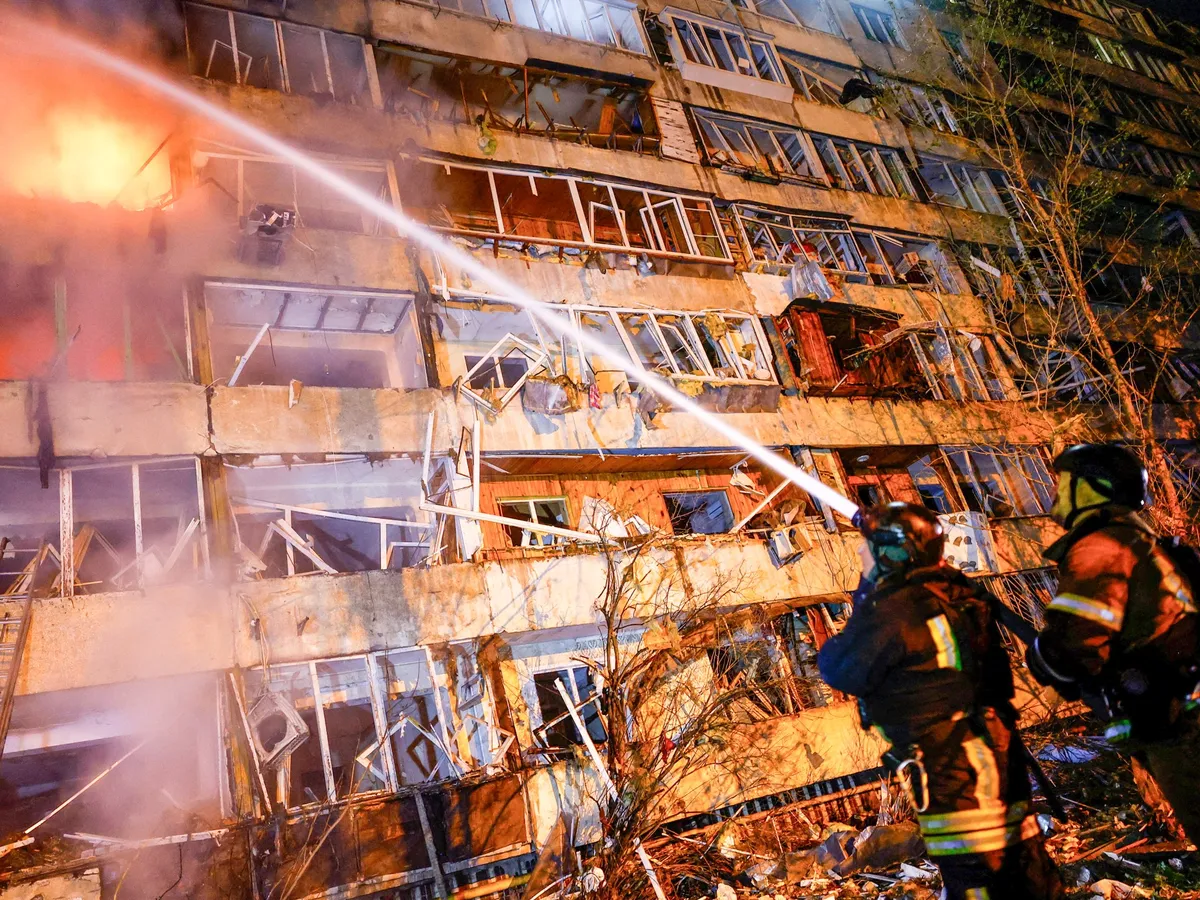‘Massive’ Russian attack on Ukraine kills at least six, cuts power in Kyiv
