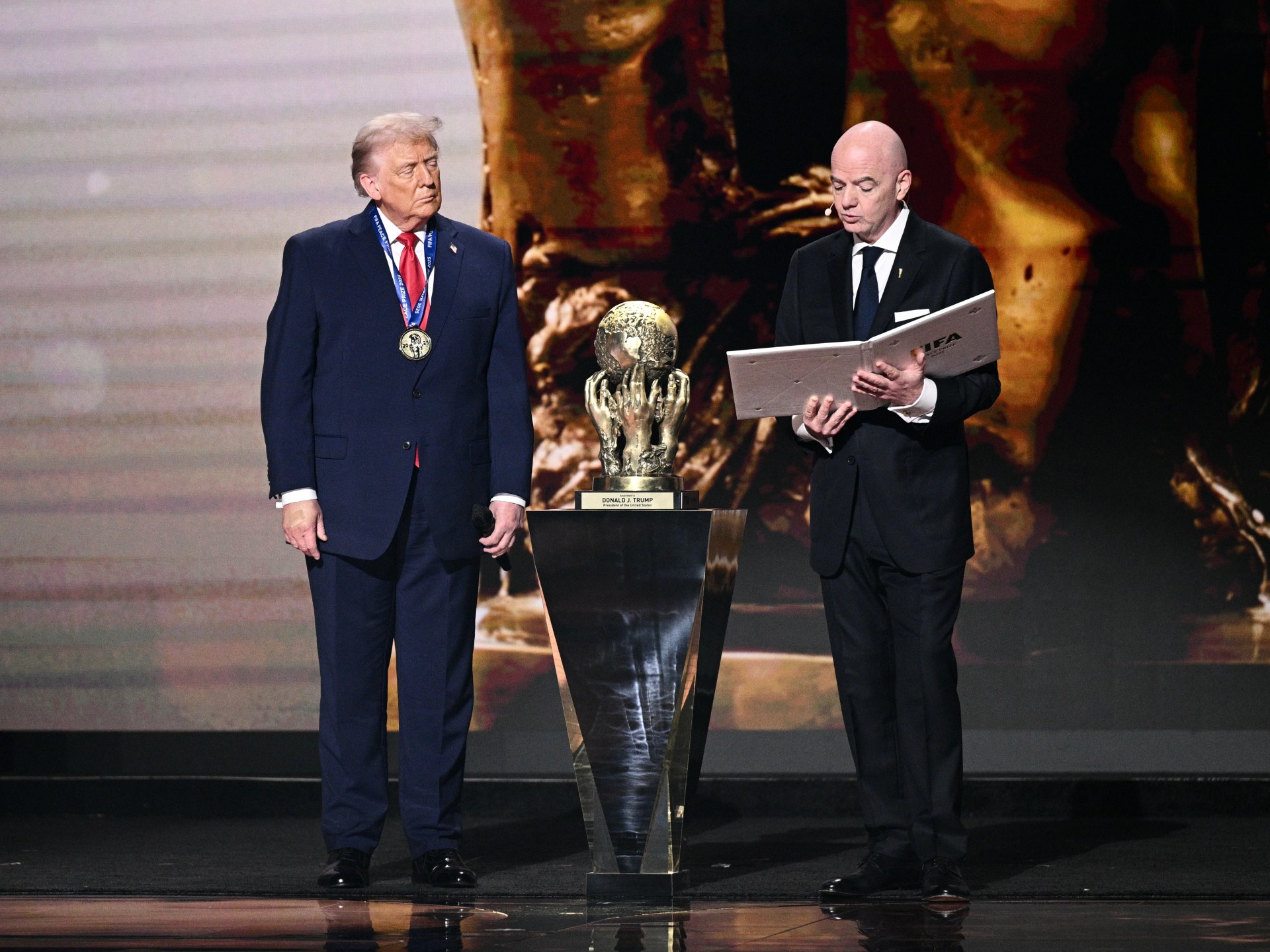 Trump gets FIFA’s new peace prize