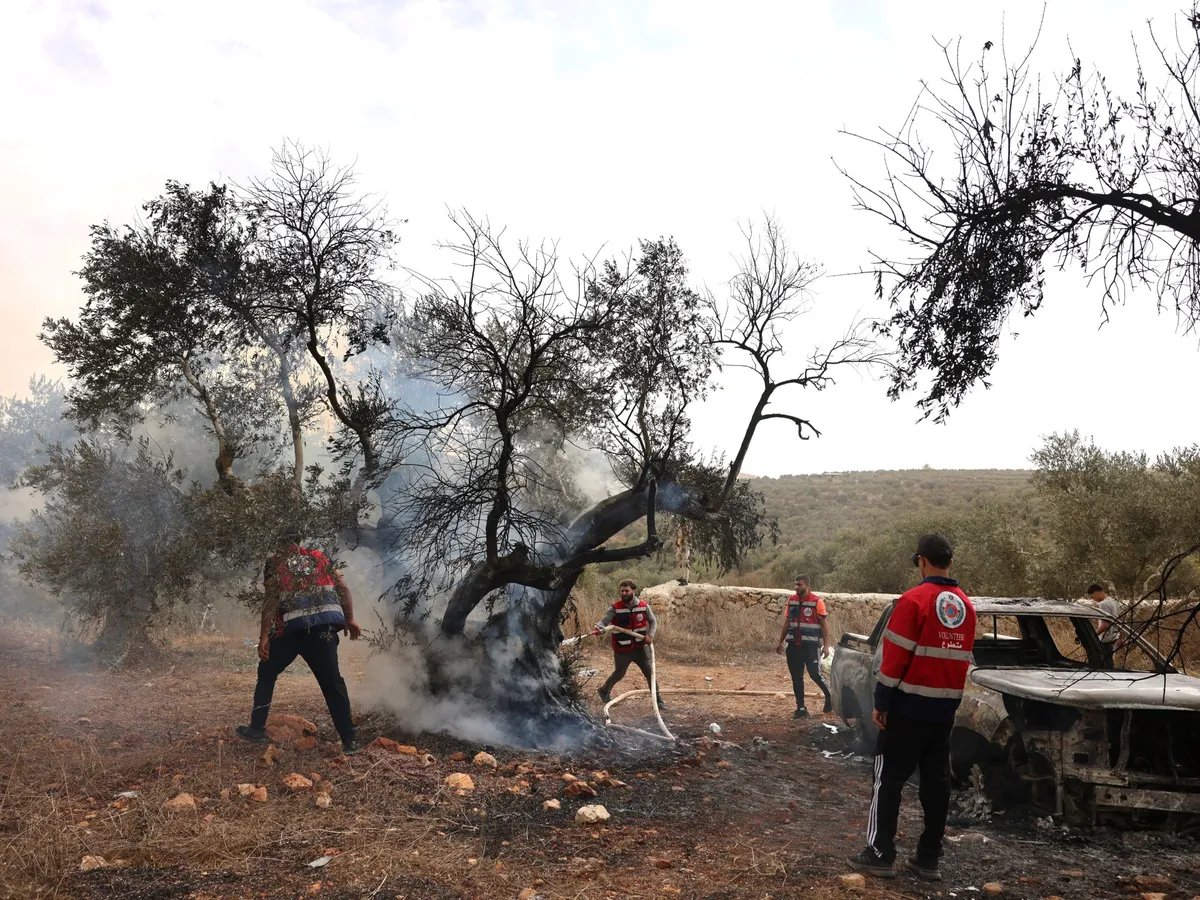 Israeli settlers continue progrom amid olive harvest in occupied West Bank