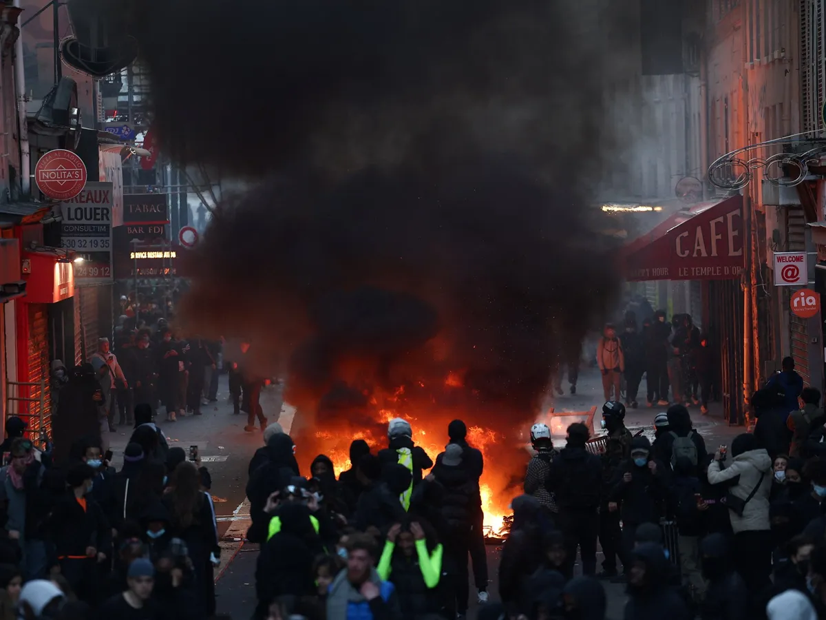 France protests live: Macron to address nation after protests