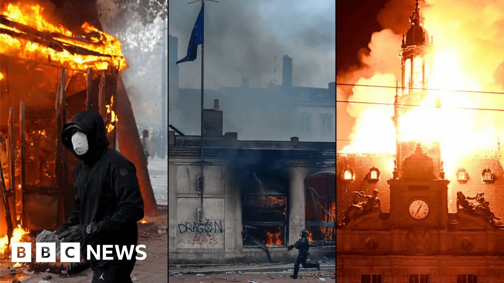 In pictures: French landmarks damaged and destroyed by violent protesters