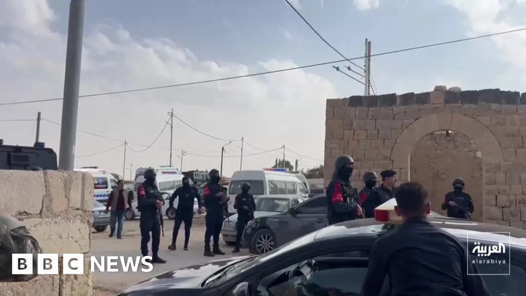Seven shot dead by gunmen at church funeral in Jordan, state media say