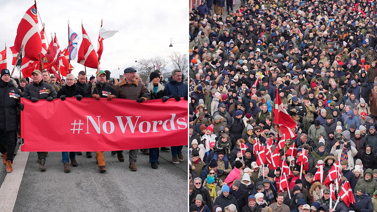 Hundreds protest Trump's NATO comments and Greenland demands at US embassy in Copenhagen