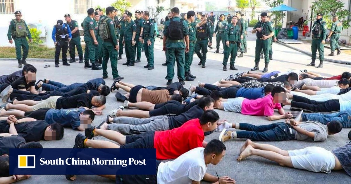 Nearly 1,800 Chinese among thousands held in huge Cambodian raid on scam compound