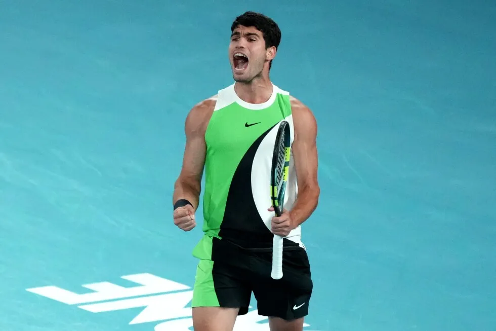 Carlos Alcaraz beats Novak Djokovic to become the youngest man to complete a career Grand Slam