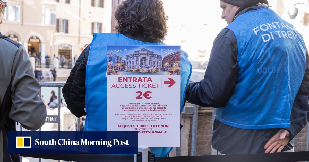 Italy’s Trevi Fountain introduces entry fee to combat overcrowding