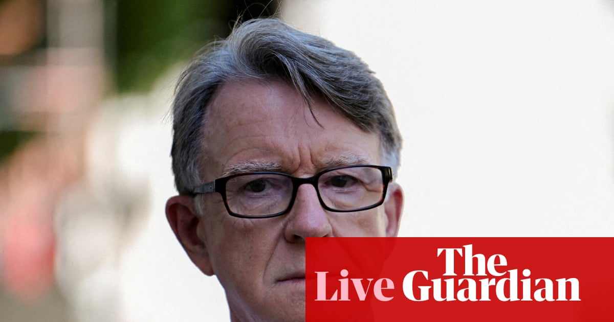Minister denounces Mandelson for interview in which he claims outrage about his Epstein links ‘disproportionate’ – UK politics live