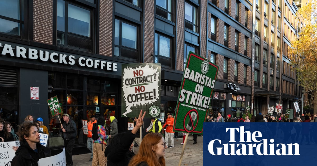 Striking Starbucks workers urge customers to delete coffee chain’s app