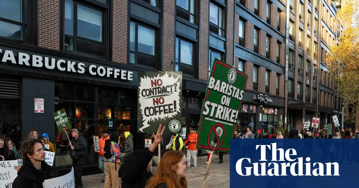 Striking Starbucks workers urge customers to delete coffee chain’s app