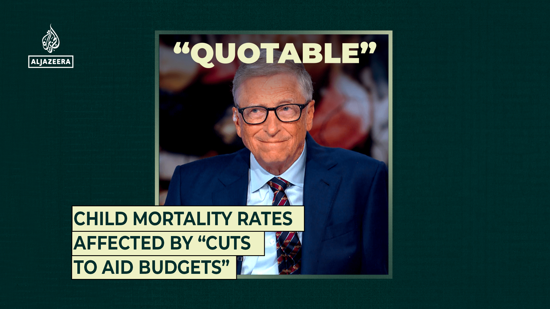 Child mortality rates affected by “cuts to aid budgets”