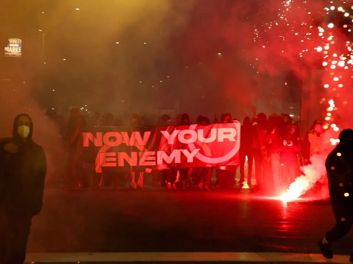 Italy’s Meloni condemns anti-Olympics protesters in Milan