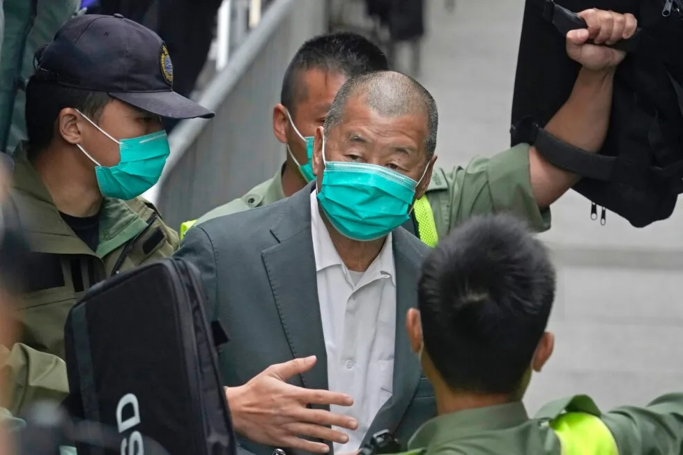 China critic and former media tycoon Jimmy Lai is sentenced to 20 years in a Hong Kong security case