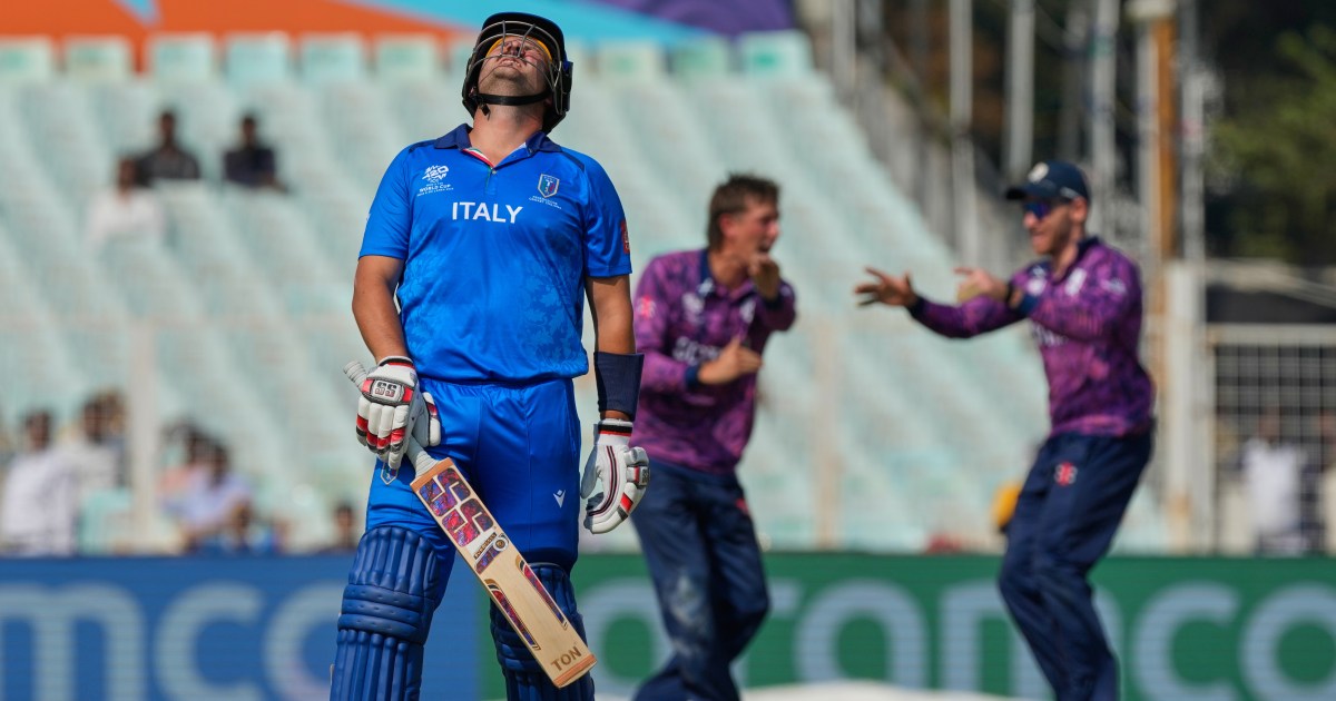 Italy’s T20 World Cup debut ends with big loss against Scotland