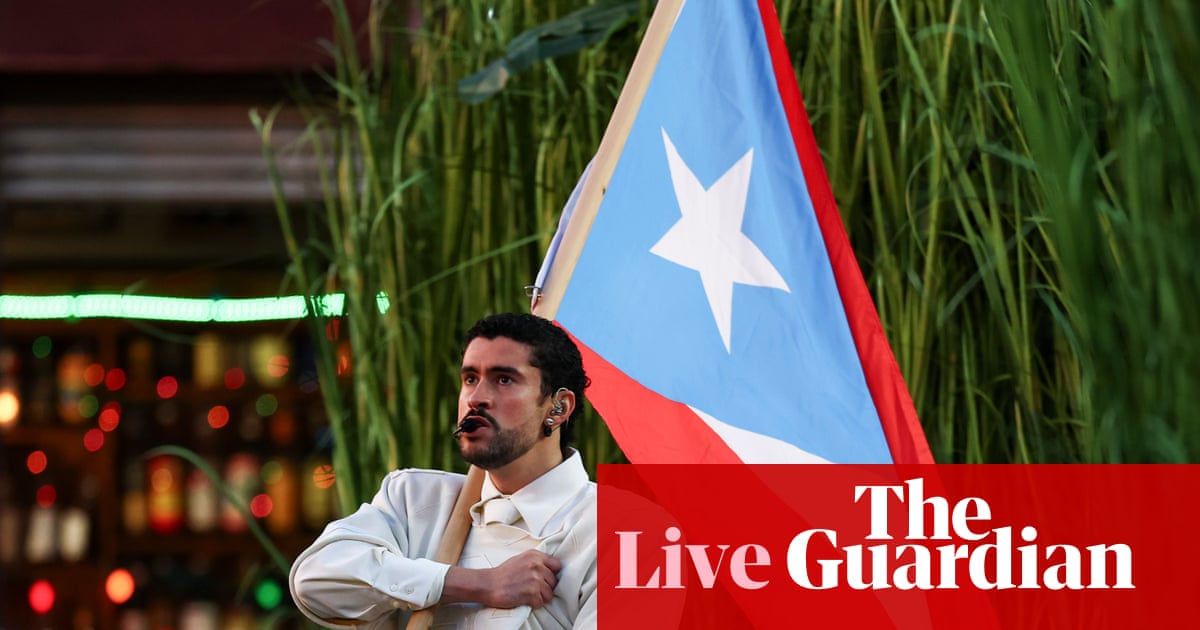 Trump calls Bad Bunny’s Super Bowl performance ‘absolutely terrible’ – US politics live