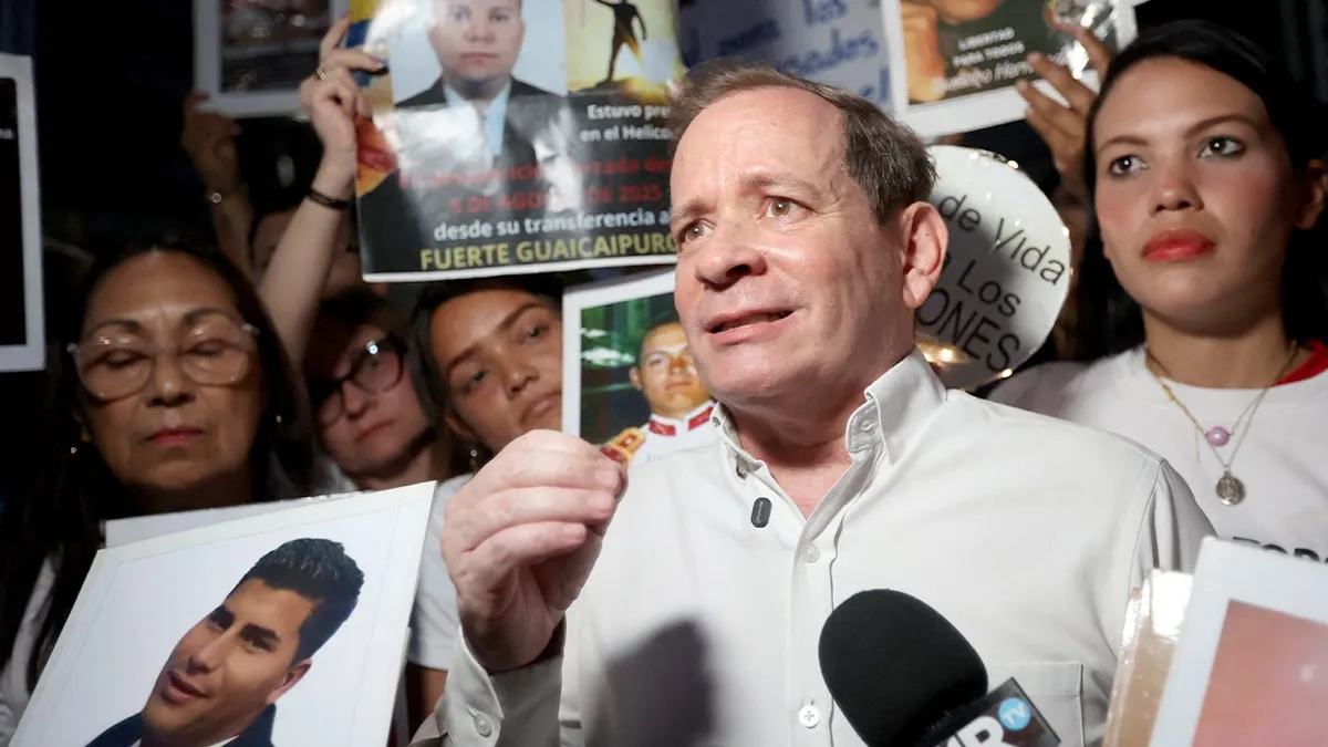 Venezuelan opposition leader seized by armed men after being released from jail