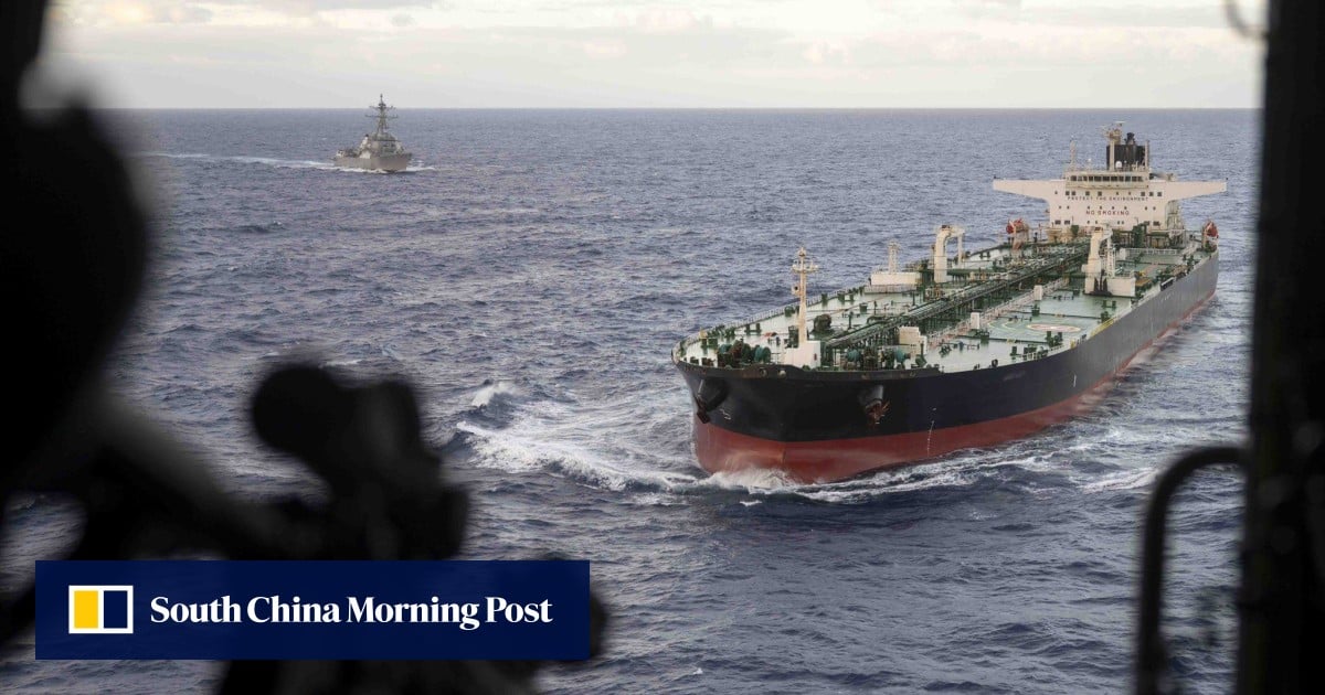 US boards sanctioned oil tanker in Indian Ocean after pursuit from Caribbean, Hegseth says