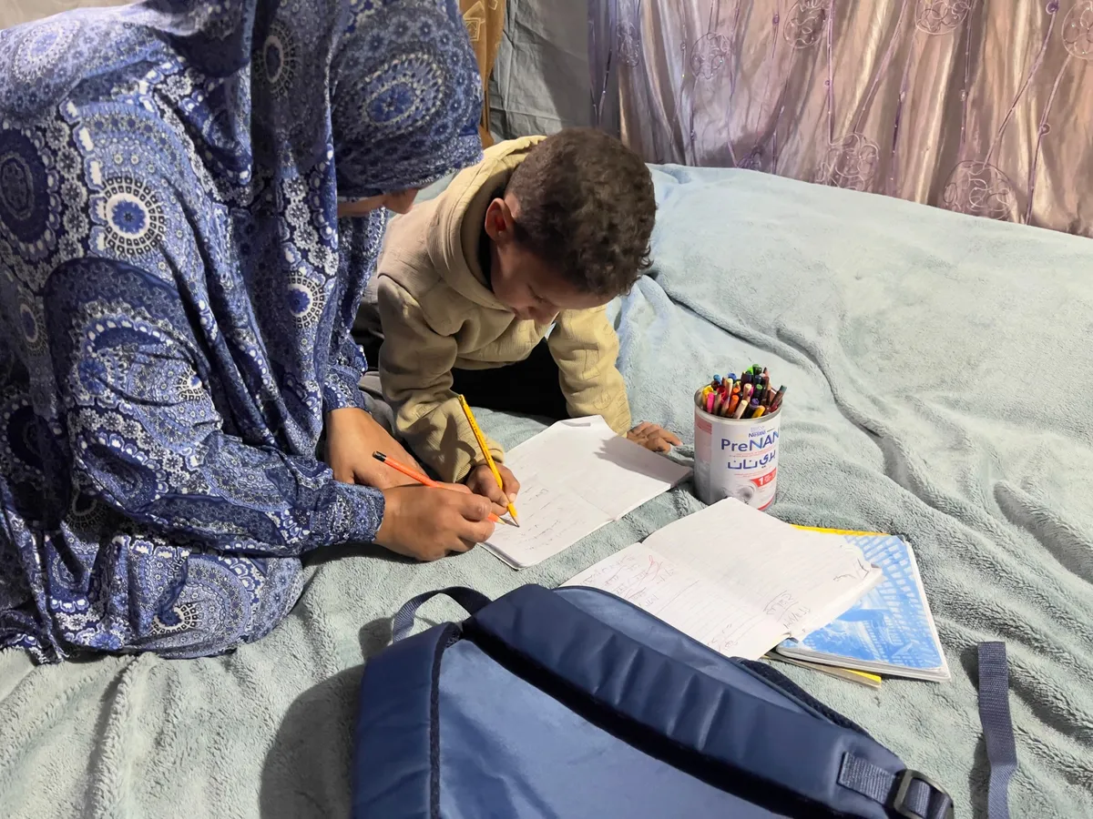 Young and old struggle to get their studies back on track in Gaza