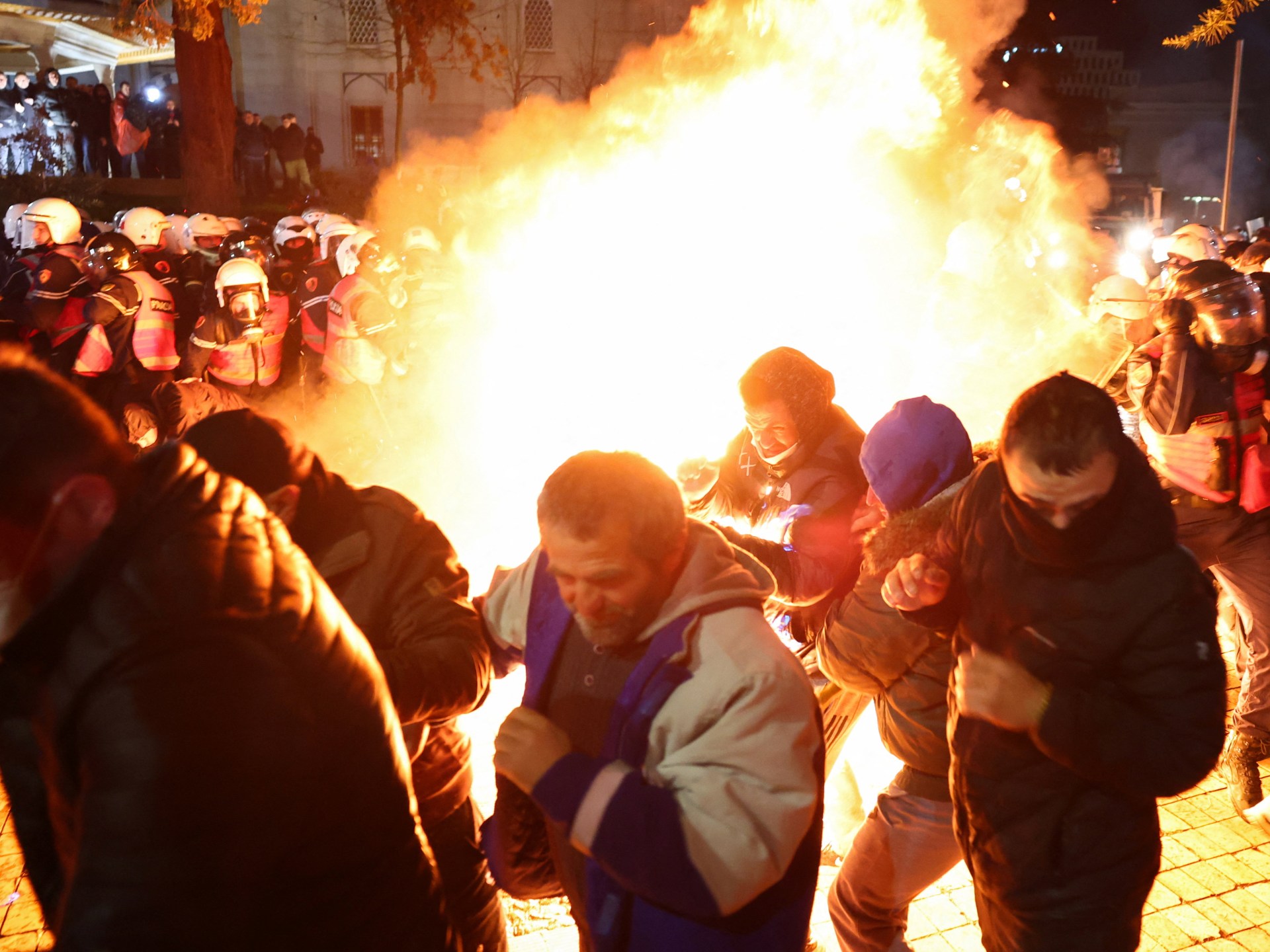 Antigovernment protests in Albania turn violent, at least 13 arrested