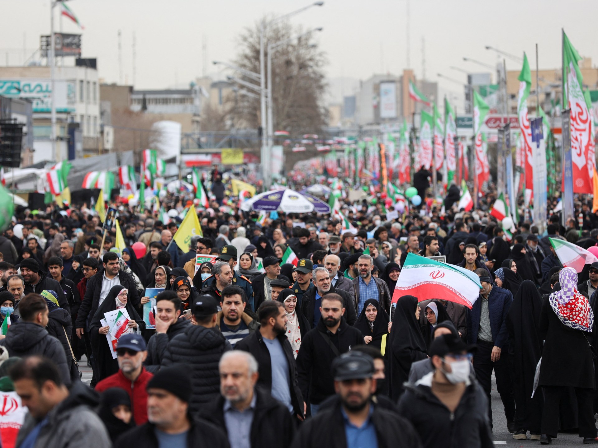 Iran’s leaders rail against US, ‘sedition’ in 1979 revolution celebrations