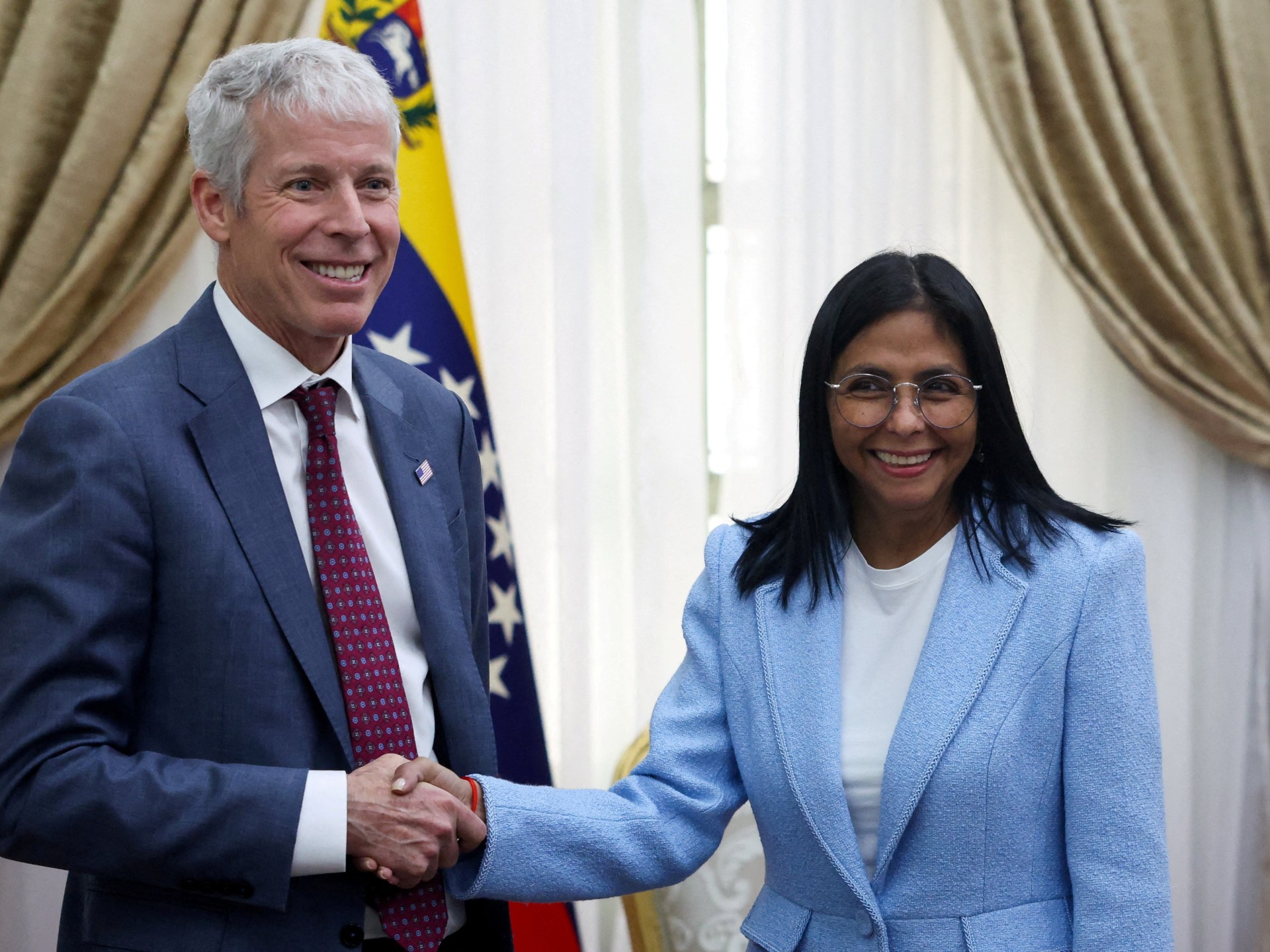 US Energy Secretary Chris Wright touts oil production on Venezuela visit