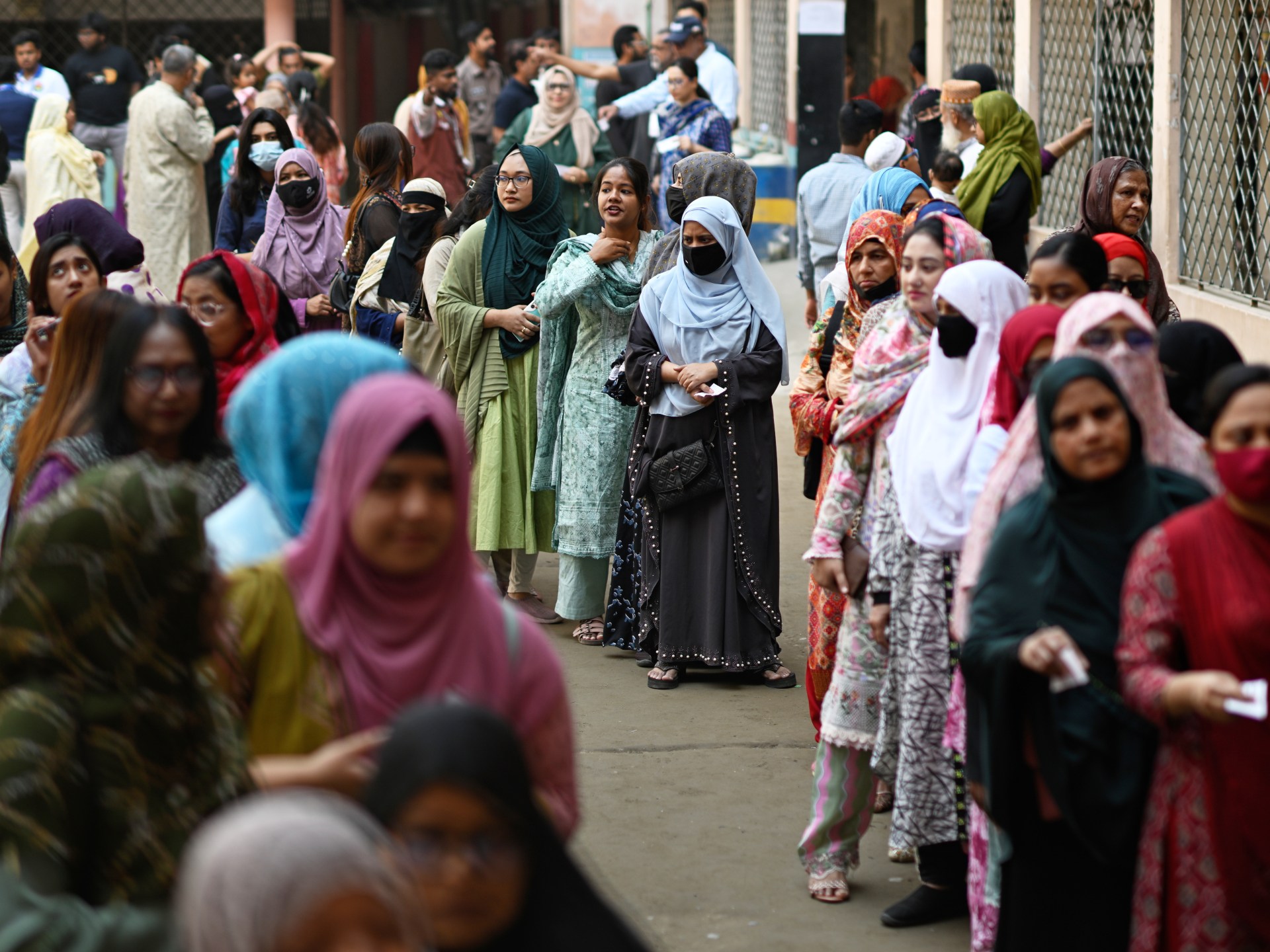 Voters flock to polling stations as Bangladesh holds landmark election