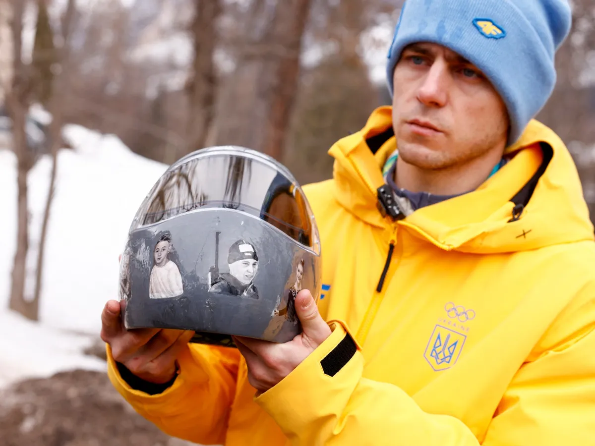 Zelenskyy says ‘no rules broken’ after Olympics bans Ukraine racer