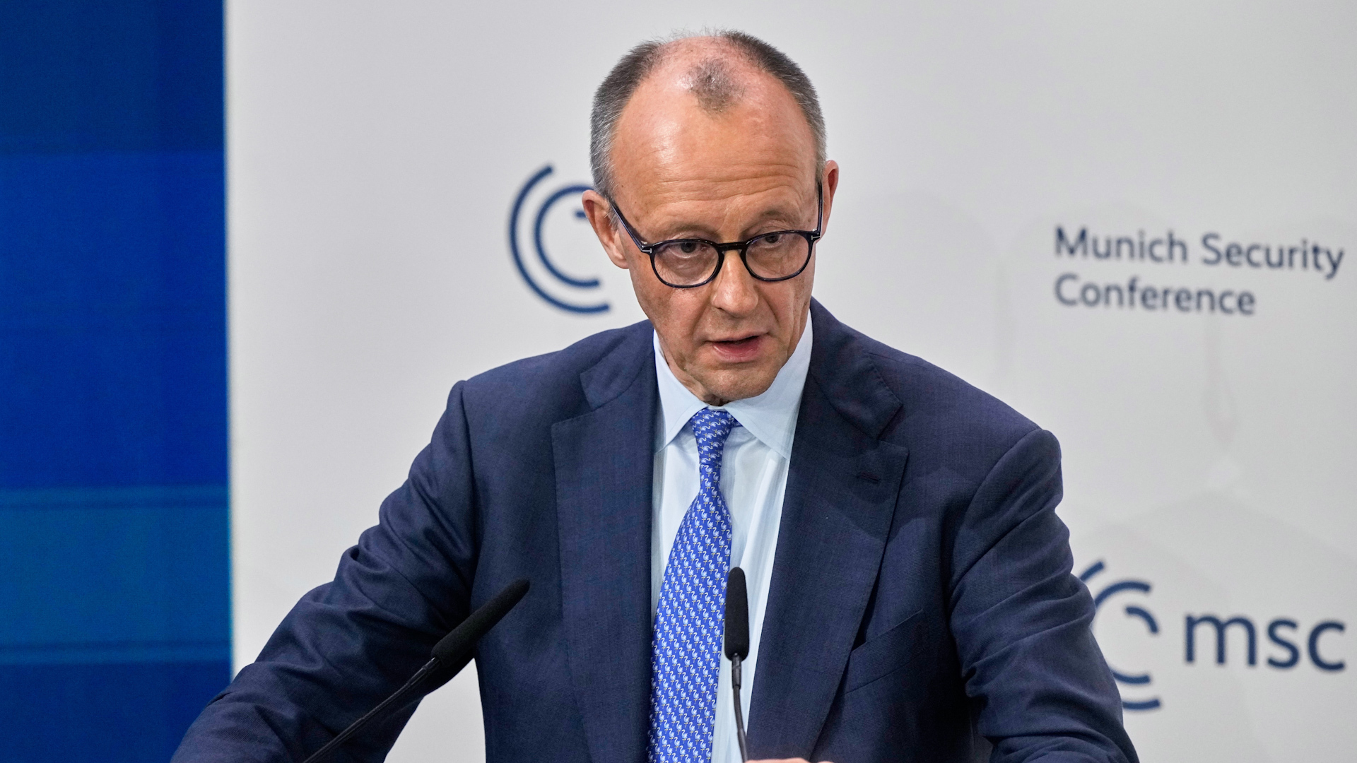 German leader Merz calls on US and Europe to ‘repair trust’