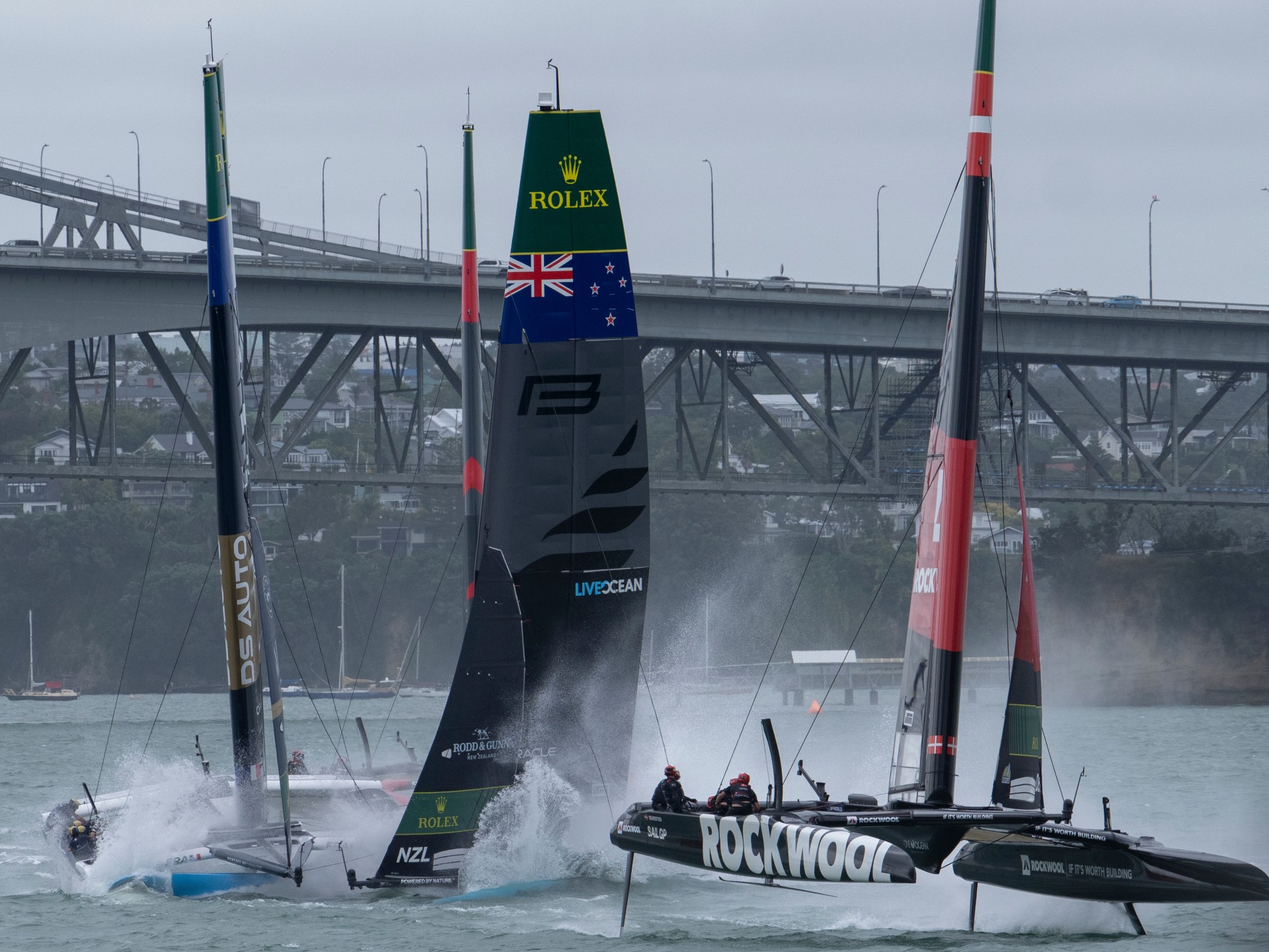 Two hurt after high-speed New Zealand-France crash at Auckland SailGP race
