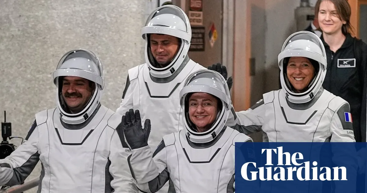 Four new astronauts arrive via SpaceX rocket at International Space Station