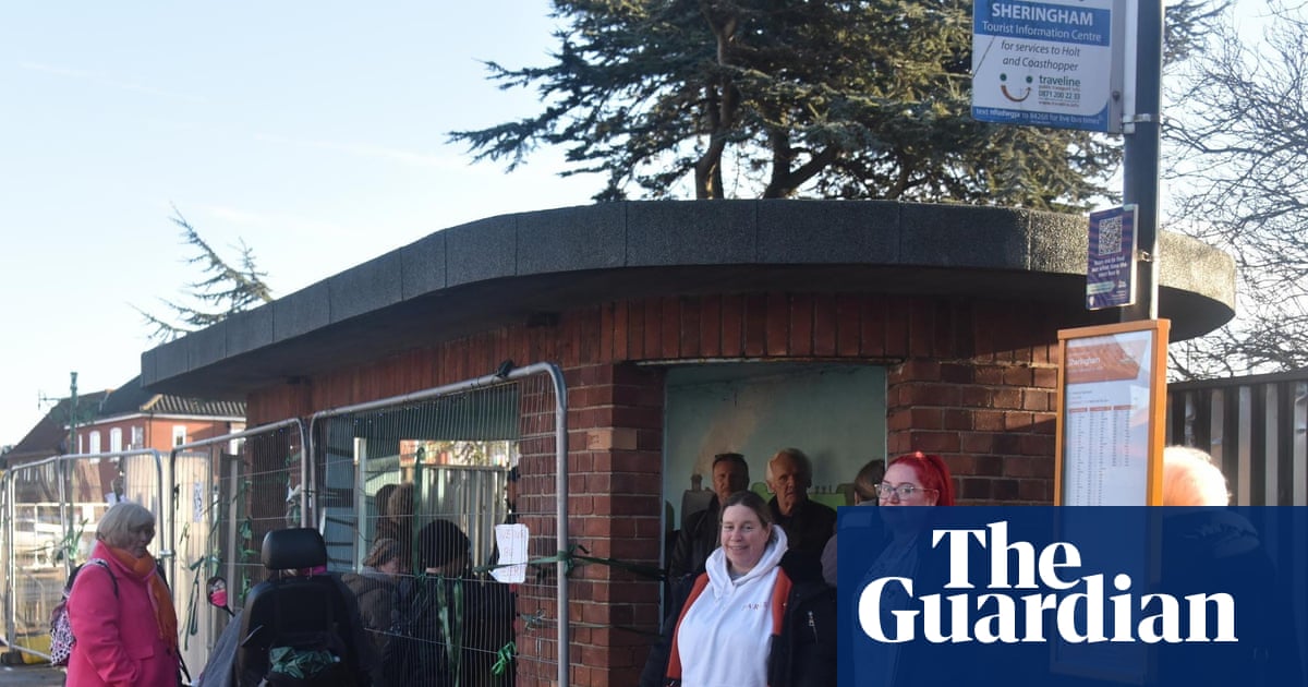 The battle for Sheringham bus shelter: protesters defiant as bailiffs sent in